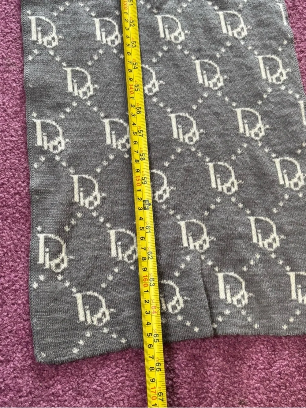 Dior Reversible Monogram Scarf - Black & Cream